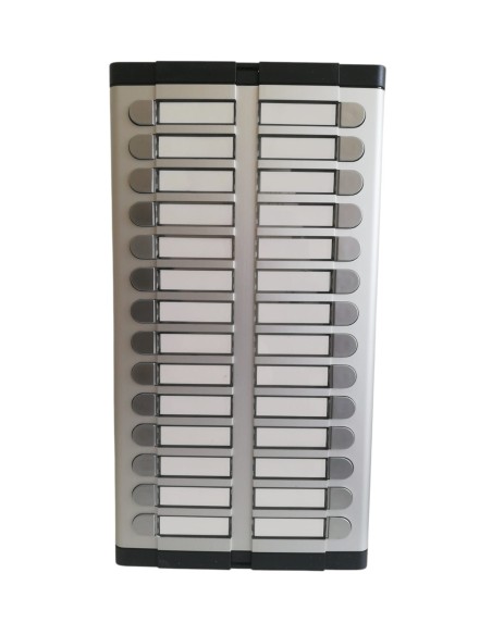 Placa de calle Urmet 725//028 con 28 botones en 2 filas de 14 botones